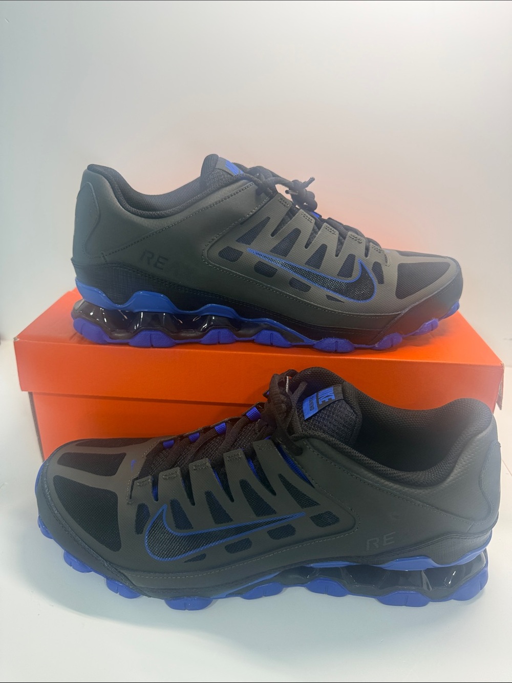 Nike Reax 8 TR Mesh Shoes Men Size 12 Newsprint
Racer Blue Training 621716-012